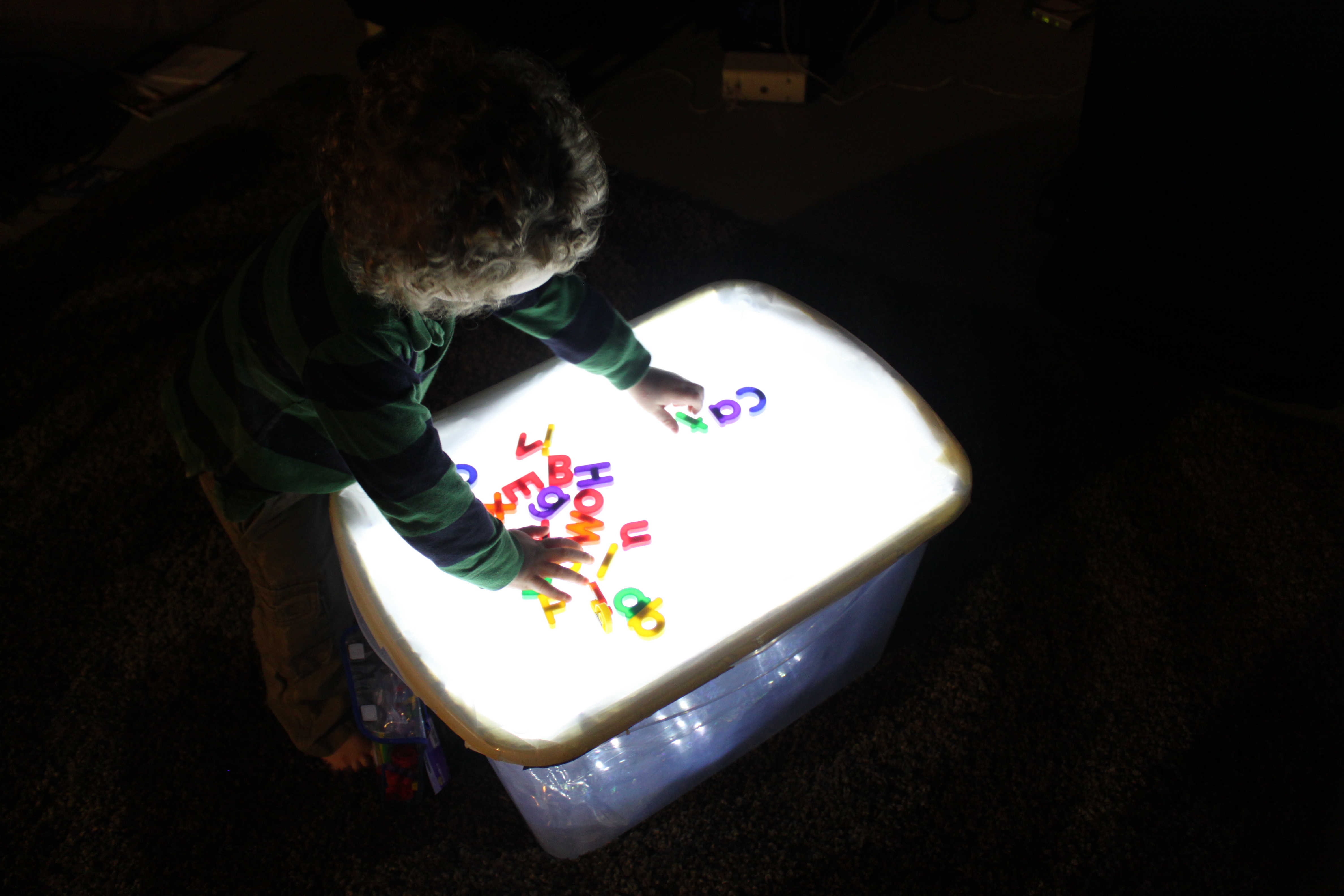 Sensory Mood Light Table, Glowing Sensory Table