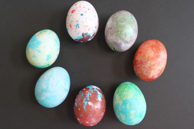 Egg Planets (Marbled Easter Eggs)