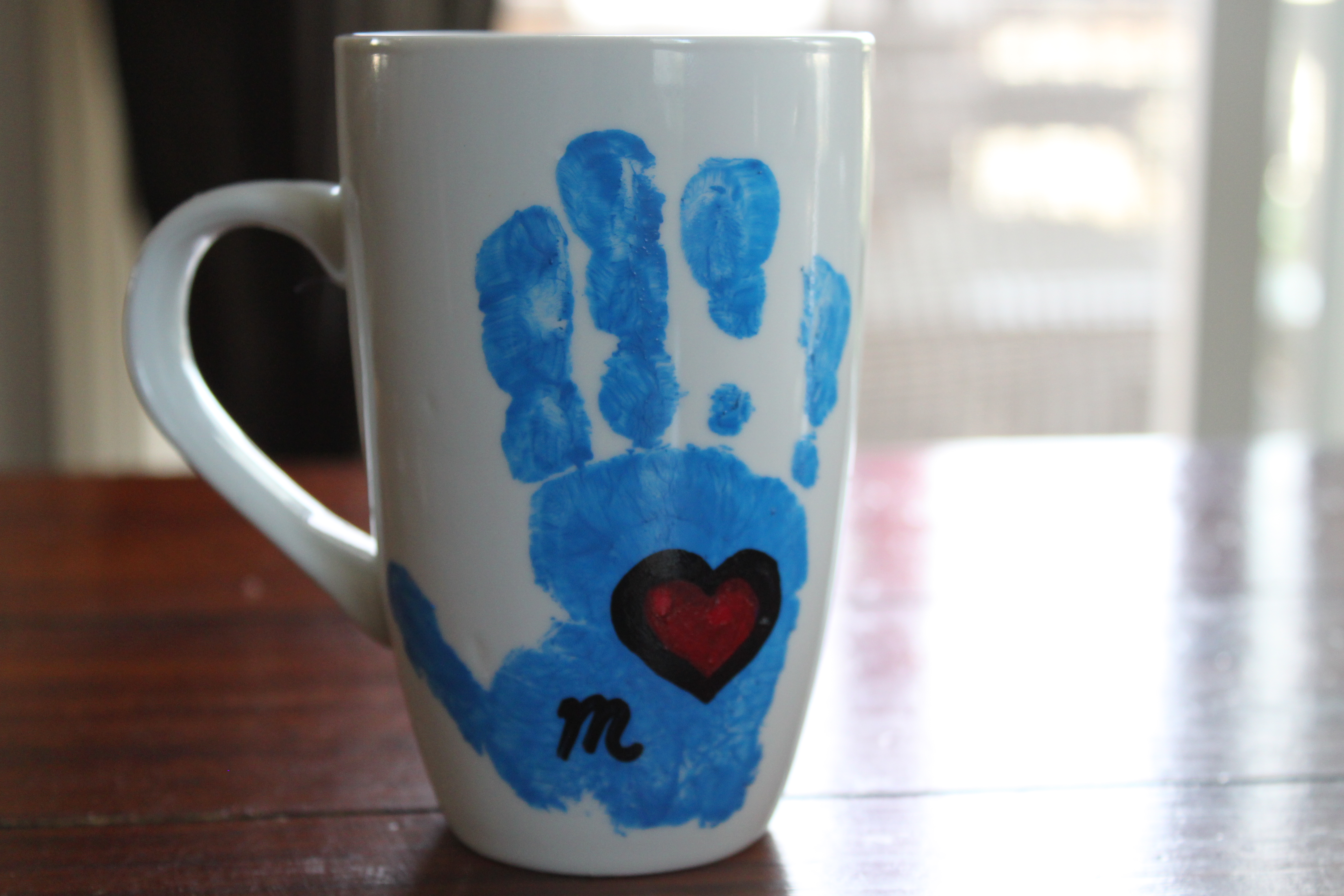 handprint mug for dad