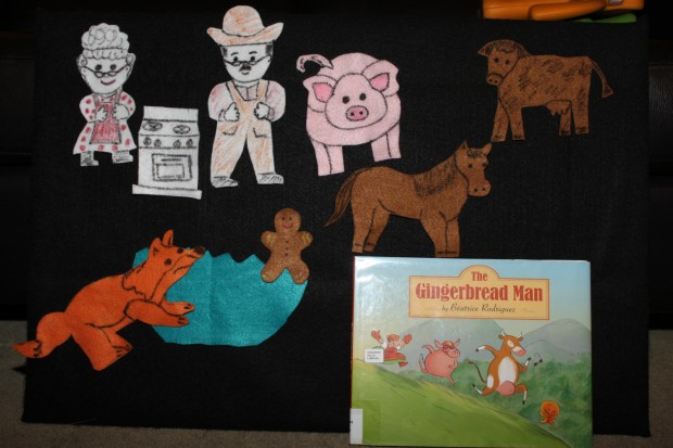 The Gingerbread Man: Felt Board Characters