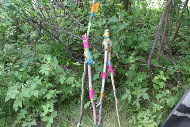 Decorating Walking Sticks