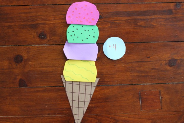 Ice Cream Scoop Math Game