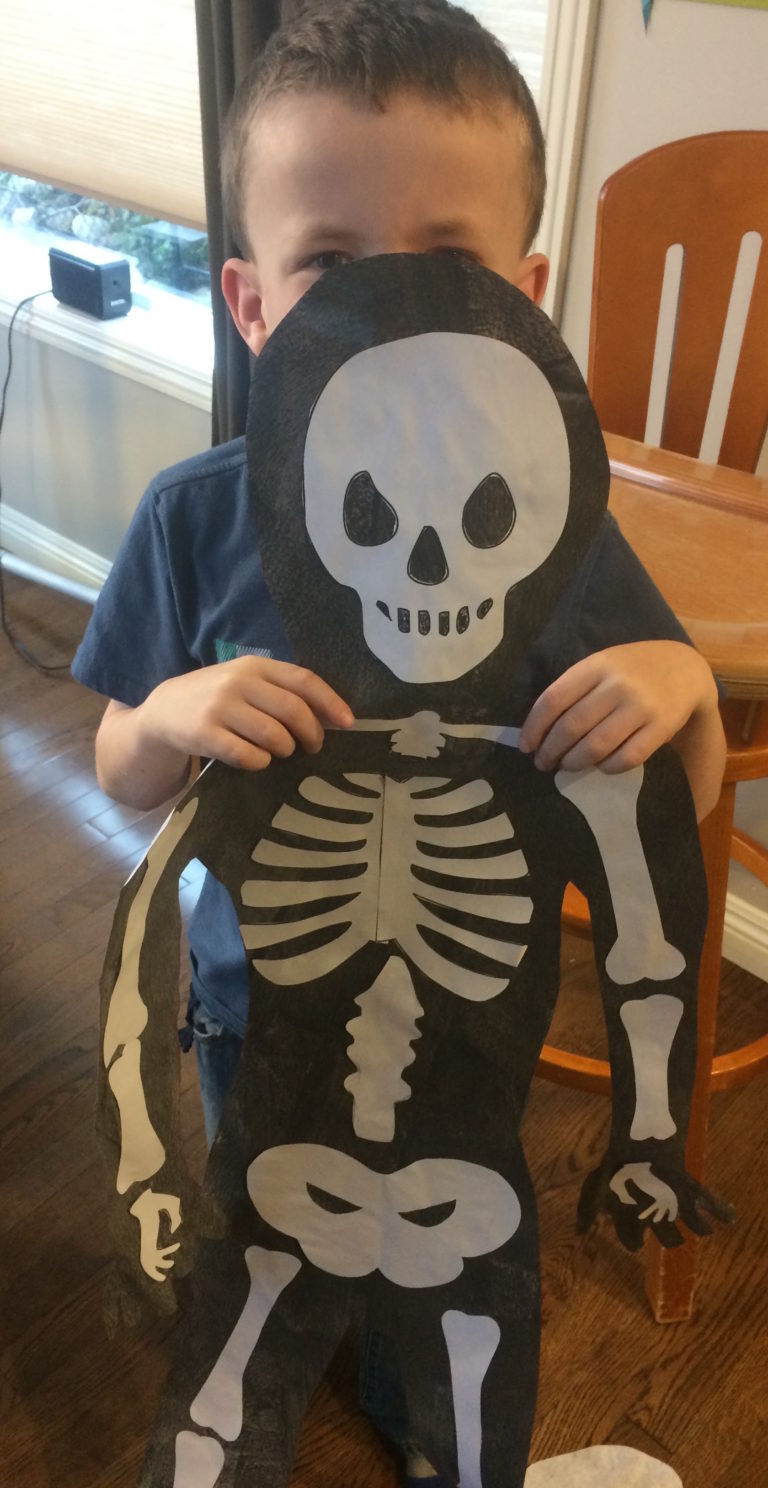 Halloween Skeleton Craft - Busy Bugs